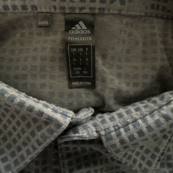 Adidas Shirt Mens Grey Night Camo Performance Polo Kapalua HI Primegreen‎ Large - Picture 7 of 8